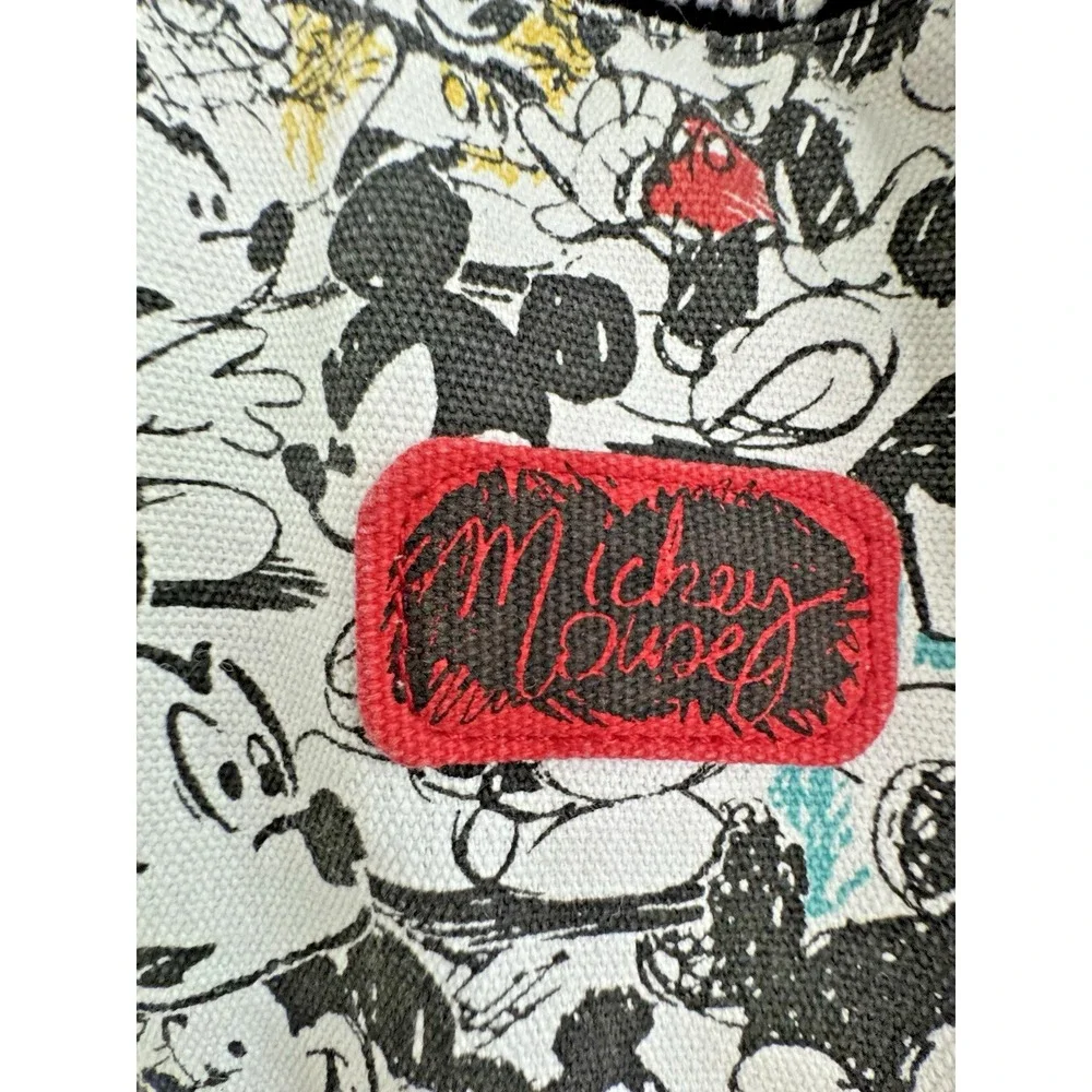 Disneyland Paris Mickey Mouse Official Backpack EuroDisney Black & White Canvas